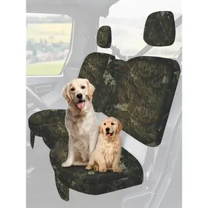 ZIDIYORUO Camo UTV Seat Cover, Waterproof Seat Cover Set Compatible with 2016-2025 Can Am Defender, PU Coatin Split Bench Seat Covers Defender Accessories-Camo