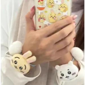 New Style Ika Jhikwas Plush Hair Rope Hair Ring Cute Cartoon Hachiware Usagi Usaki Student Girl Cute Hair Accessories Ins