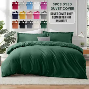 【 Weekly Picks 】Imperial Homeware 3-Piece Luxury Dyed Duvet Cover Set – Ultra-Soft Brushed Microfiber Bedding, Includes 1 Duvet Cover and 2 Pillow Shams, Smoothly Light, Ultra Soft Texture, Breathable for All Seasons, and Stylish Button Closure.