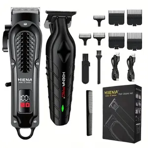 Professional Silent Hair Clipper - Home-Use Electric Trimmer For Adults & Kids, Stainless Steel Blades, Rechargeable Adjustable