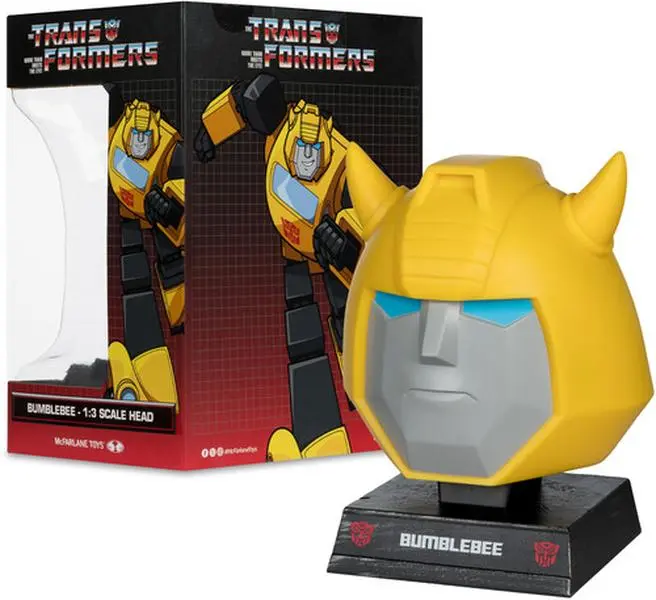 McFarlane Toys - Transformers Bumblebee 1:3 Scale Replica Bust, TV/Movie Character Collectible Action Figurine/Statue with Display Stand, Includes Display Stand