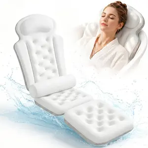 VOXOR 51" x 15" Full Body Bath Pillow, Extra Thick Neck & Back Support