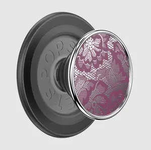 Enamel Finish Mauve Veil MagSafe PopGrip Phone Holder - Cellphone Stand, Mount-Compatible Mobile Accessory for Smartphones
