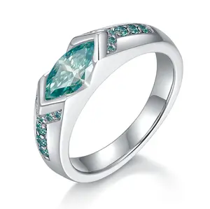 【#40】(Tom) 925 Sterling Silver Marquise Cut Ring