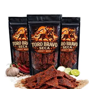 Toro Bravo Carne Seca – Spicy Beef Jerky 2oz – Authentic Mexican Style Dry