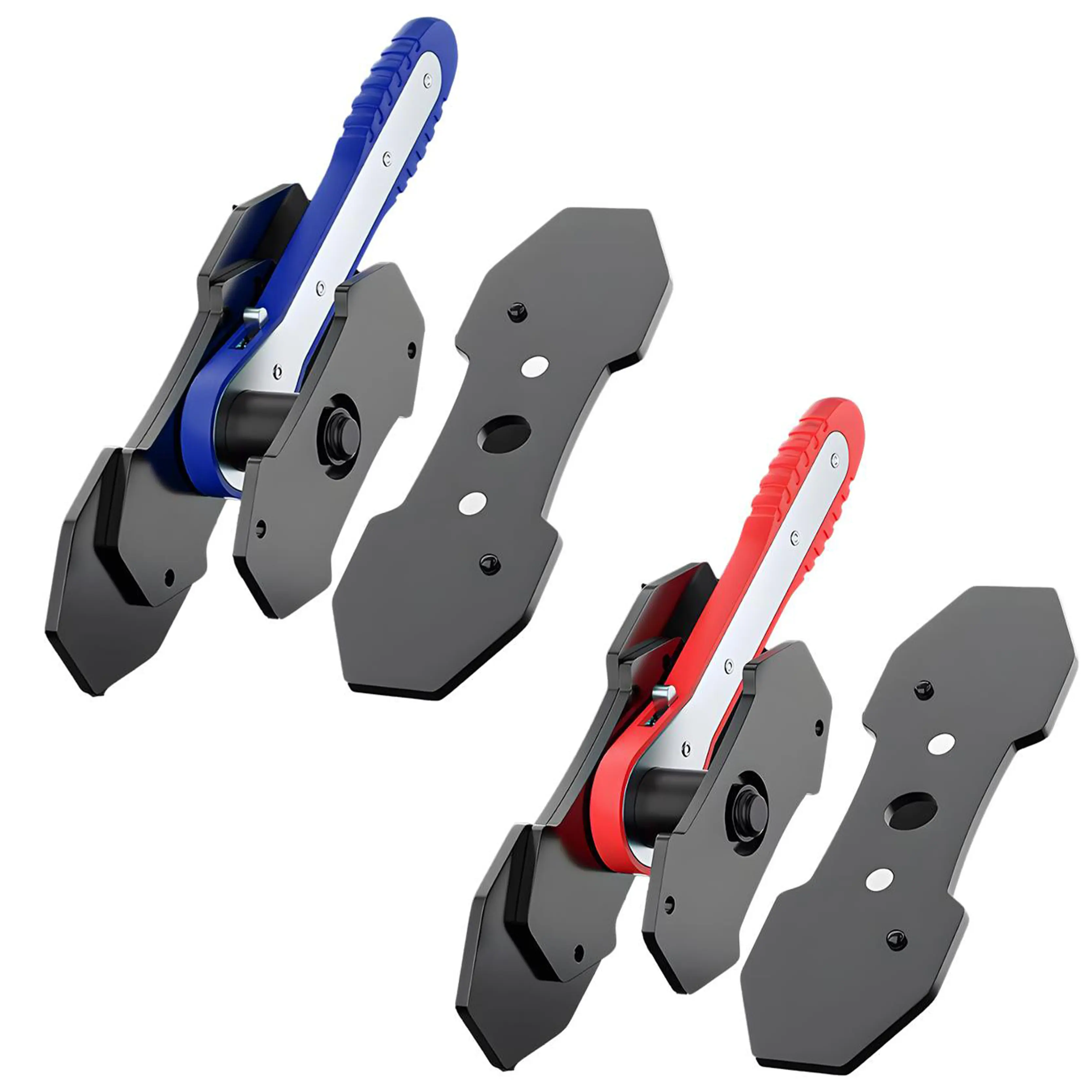 Professional Grade Pro Brake Repair Tool Brake Caliper Piston Press Tool with 360 ° Swing Ratchet Wrench, Smooth Spreader Pads for Single Twin Quad Piston Disc Brakes – Perfect for Car Maintenance DIY & Mechanics