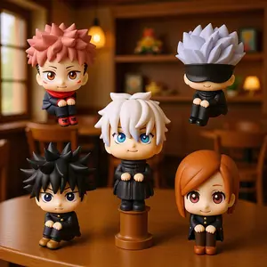 Anime 10cm Jujutsu Kaisen Figure Itadori Yuji Gojo Satori Fushiguro Megumi Kugisaki Kawaii Toy Car Decoration PVC Model Gift Hot