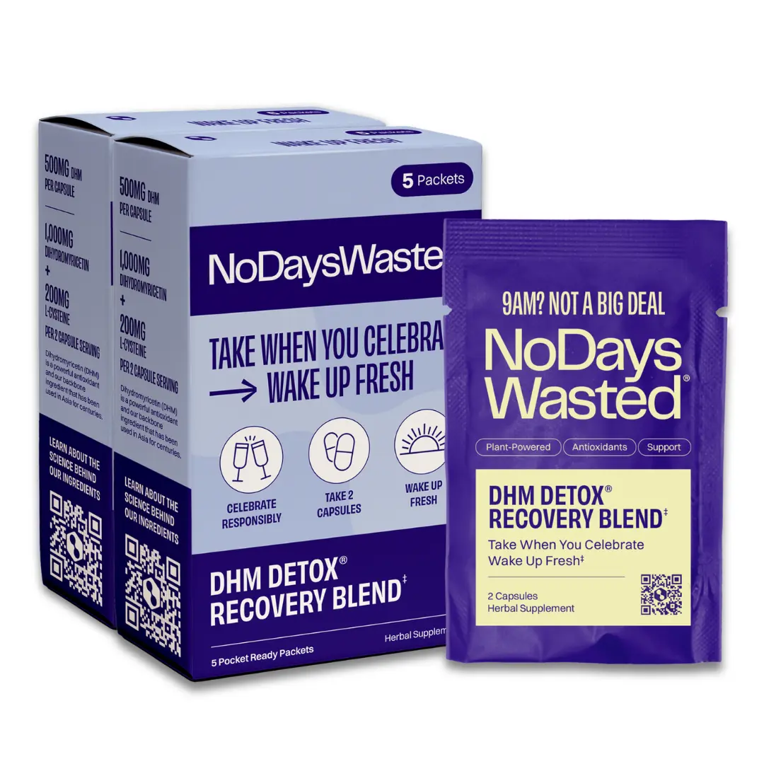 No Days Wasted DHM Detox | Drinking Recovery Supplement No Days Wasted DHM Detox | Drinking Recovery Supplement