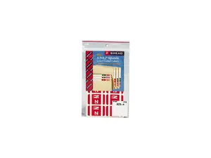 Smead 67184 Alpha-Z Color-Coded Second Letter Labels, Letter N, Red, 100/Pack