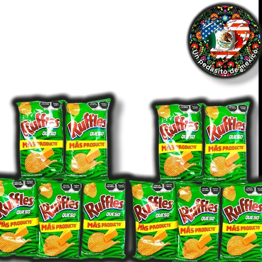 10 Pack Sabritas Ruffles Queso