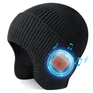 TR-B Pro Bluetooth Beanie Hat | Wireless Music & Thermal Ear Protection, USB-C Fast Charge for Skiing/Jogging, Hands-Free Call Control & 10H Playtime All Seasons Audio Headphone