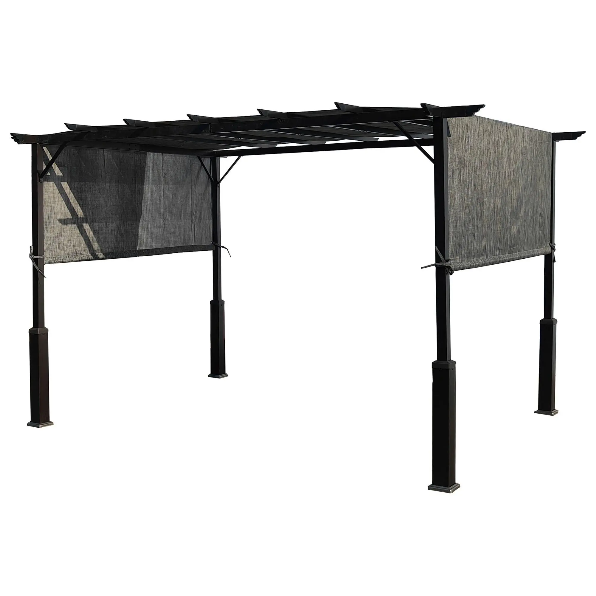 Backyard Expressions 12 x 9 Metal Pergola w/ Adjustable Top Backyard Expressions 12 x 9 Metal Pergola w/ Adjustable Top