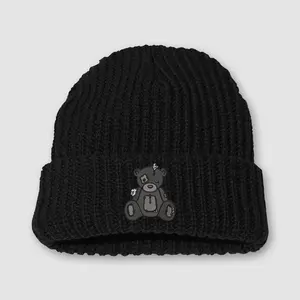 Handle With Care Blackout Chunky Knit Beanie