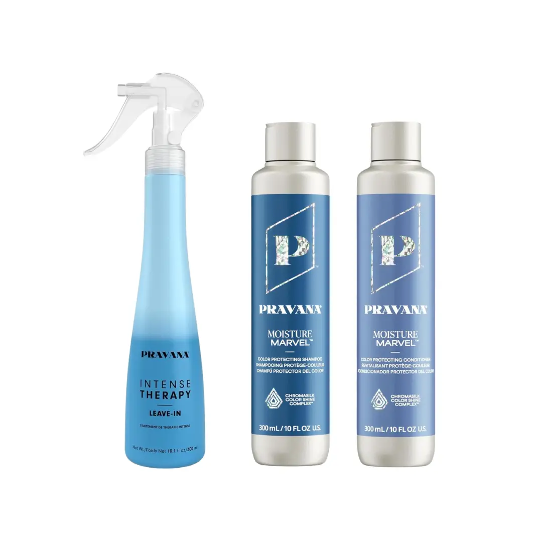 PRAVANA Moisture Marvel Shampoo, Conditioner & Leave-In Hydrating Mist Bundle PRAVANA Moisture Marvel Shampoo, Conditioner & Leave-In Hydrating Mist Bundle