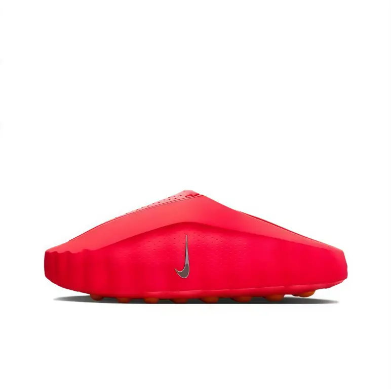 Slip on clog slides red perforated upper soft cushioned insole non slip outsole street fashion casual daily wear outdoor hiking vacation unisex trending aesthetic lightweight breathable mules
