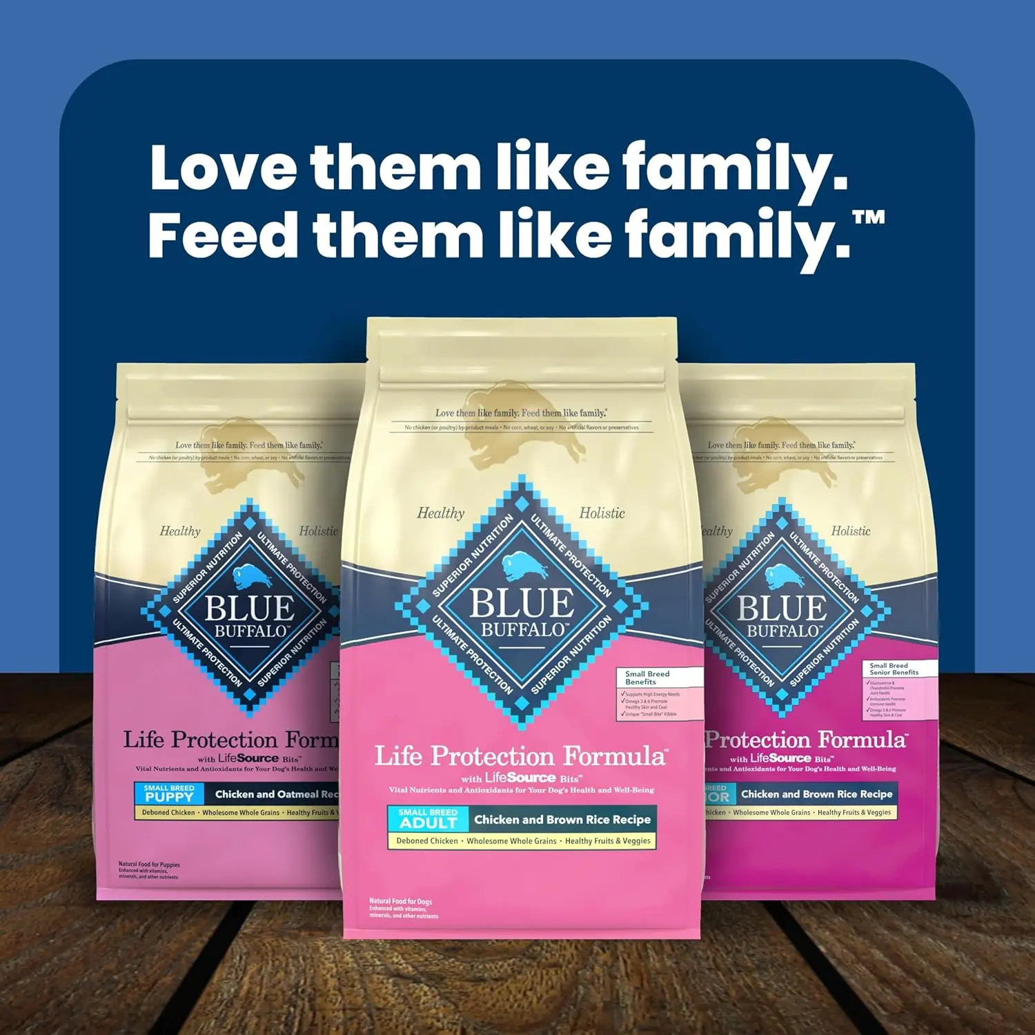Blue Buffalo Life Protection Formula Chicken & Brown Rice Small Breed Adult Dry Dog Food, Supports Immunity with Antioxidant-Rich LifeSource Bits, Promotes Healthy Muscles, Skin & Coat Health, 5 lbs.