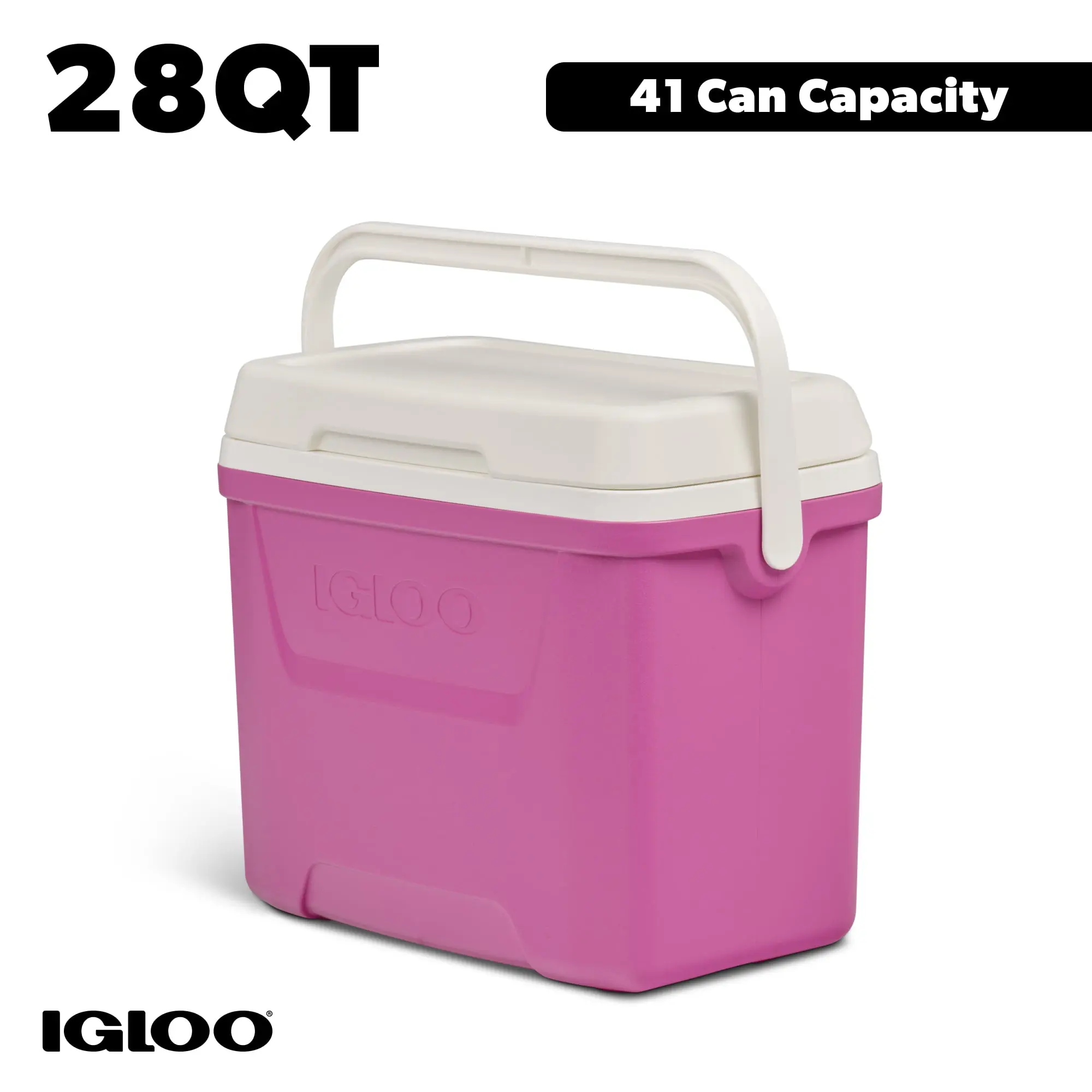 28 QT Laguna Hard-Sided Ice Chest Cooler, Pink