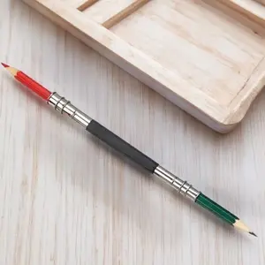 Dual-Ended Adjustable Pencil Extender | Telescopic Art Drawing Tool with Spring Clip & Anti-Slip Grip | Professional Sketching Extension Holder for Artists, Students, Portable & Multi-Size Compatible