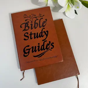 66-Page Prayer Bible Journal Guide, Daily Reflection Notebook, Hardcover PU Leather A5 Notepad, Daily Journal, Party Gift, Practical Stationery for Home & Office, Group Study Keepsake, Notebook Gift, Bible Study,