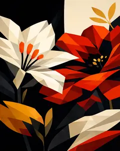 Bauhaus Flower Portrait