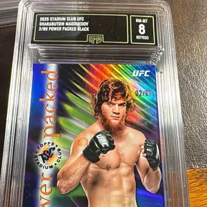 Graded 8 GMA slab SHARABUTDIN MAGOMEDOV 2/88 Topps
