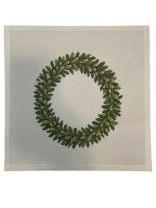 Boxwood Wreath Needlepoint Canvas
