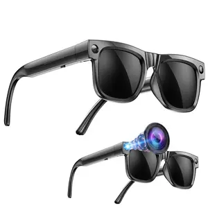 Smart Sunglasses with 8MP Camera, Anti-Shake Video Smart Glasses,  4GB Memory Build-in(No TF Card Need), 290Mah Battery,AI Multi Languages Translation ,Bluetooth Calling ,HiFi Audio ,Music Control.