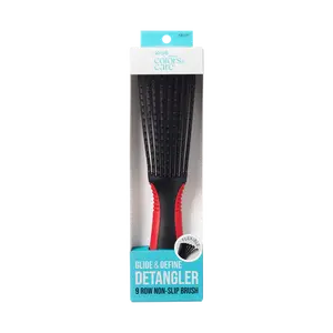 KISS Colors & Care Glide Detangling Brush - Large Black