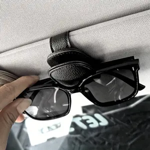 Car Sun Visor Glasses Holder Clip, Clip Organizer for Cars, Sunglasses Storage Organizer, Car Interior Decoration Accessory, Convenient Eyewear Keeper for Vehicles, Car Accessories