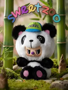 QIQI-SWEET REBEL BEAR plush series Mystery Boxes Bag Pendant Bunny Plush Dolls Soft Collectibles