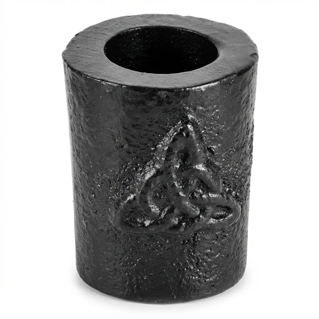 Triquetra Cast Iron Chime Candle Holder 1.25 Inch Celtic
