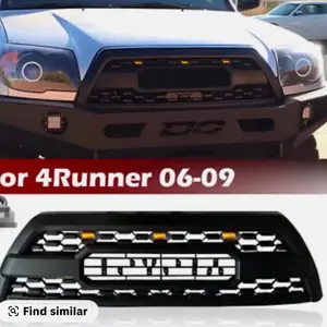 Parilla para 4 runner del 2006-2009 . Icluye sus letras y 3 luces led con su cableado .   Pro Style Grill Front Grille with LED Matte Black Finish and Lettering for 4runner  2006-2009