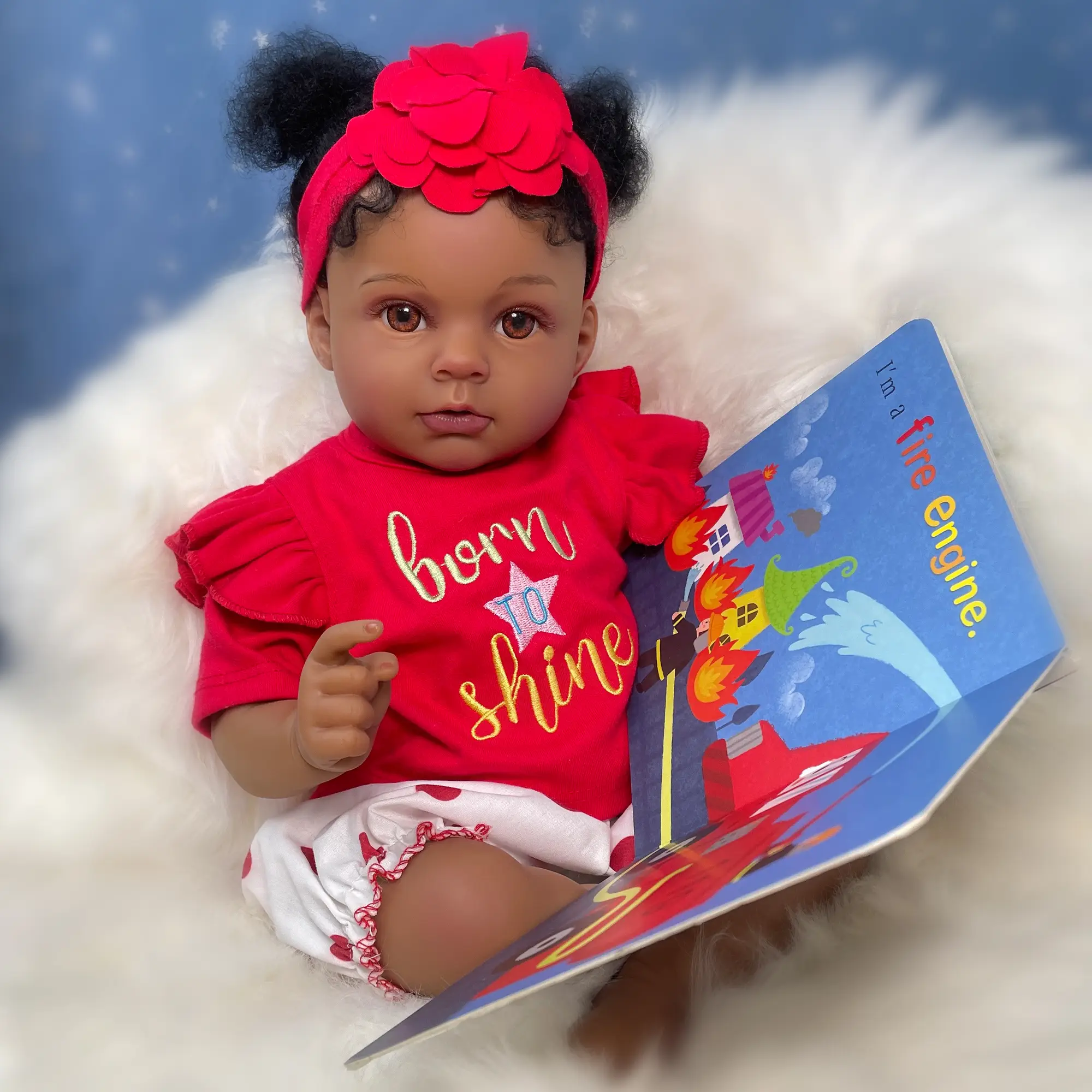[WOOROY] Reborn Baby Doll - Birthday & Christmas Gift, 2 In Africa American Doll Nala, Black & Brown Skin, Cloth Body, Role-Play Toy Girl Gift 2025 fo