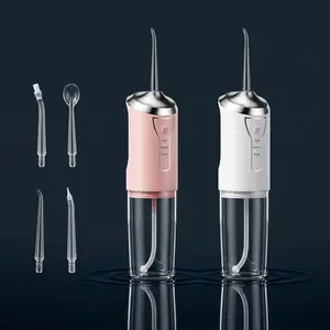 3 Modes Micro Bubble Water Flosser, 1400SPM Pulsed Oral Irrigator for Plaque Removal, Gum Care No Hurt, 0.6mm Fine Stream Deep Clean teeth portable daily home cordless Multi-Nozzle Dental lightweight handle flosser cordless rechargeable battery