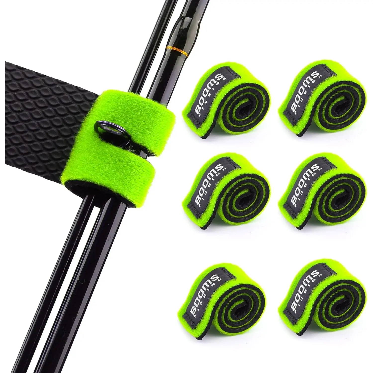 RS3  Rod Wrap Pole Straps, Hook & Loop  Rod Belts,  Rod Ties for Casting Rods, Spinning Rods and Fly Rods