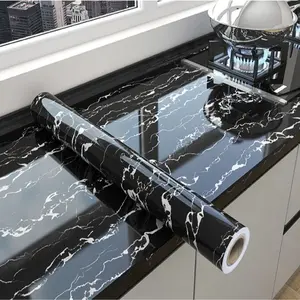 Marble Pattern Self-adhesive Wallpaper, Waterproof & Removable Wallpaper, Decorative Vinyl for Kitchen, Living Room, Bathroom, Countertops, Cabinets