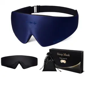 Sleep Headphones Bluetooth Eye Mask, 99% Blackout Sleeping Eye Cover with Wireless Audio, HD Speakers and 13 Hours Playtime