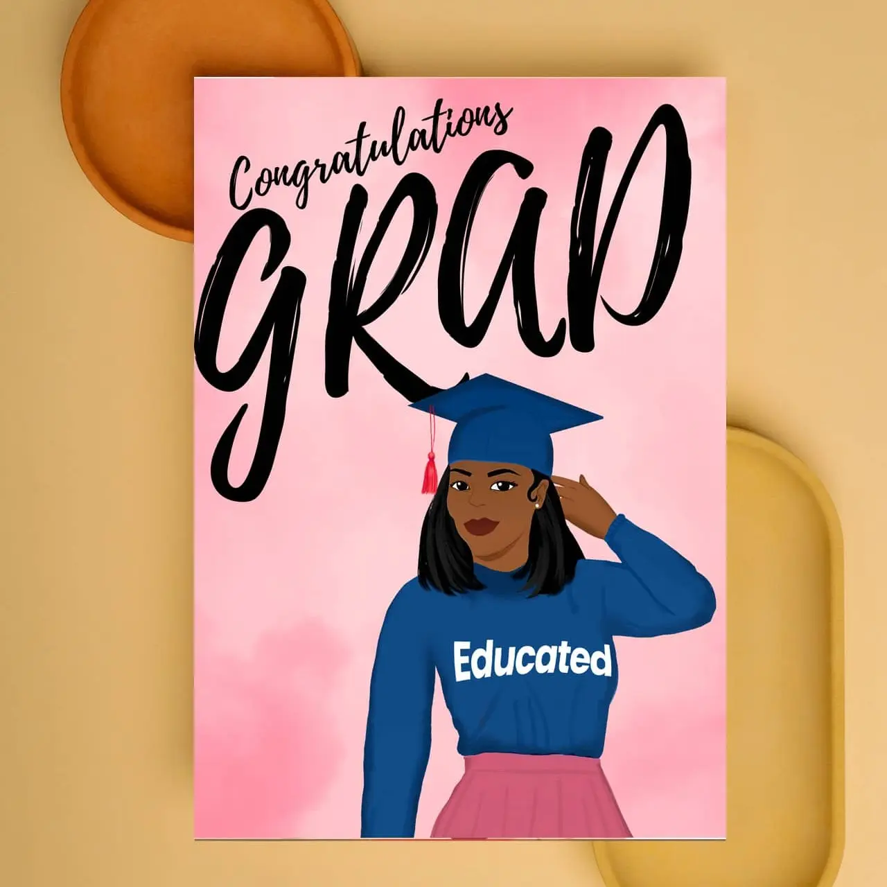 Graduation Greeting Card "Graceful Achievements: Congratulations and Beyond!"