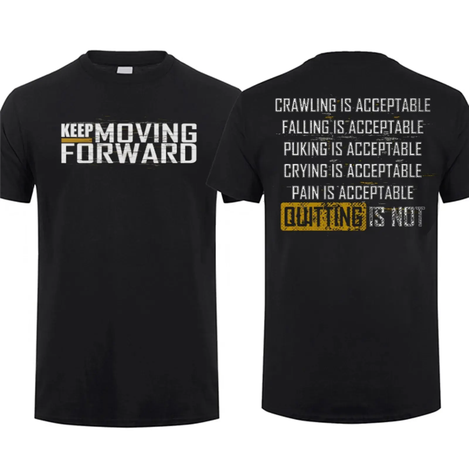 Keep Moving Forward T-Shirt, Inspirational Quote Shirts, Unisex Short Sleeve Casual 100% Cotton, Gift Ideas
