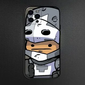 Castle Crashers Phone Case For iPhone 17,16,15,14,13,12,11 Plus,Pro Max, Soft Silicone Black Cover Gift