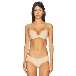 Natori Minimal Convertible Push Up Bra in Cafe