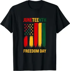 Juneteenth Freedom Day 1865 African American Pride Flag T-Shirt
