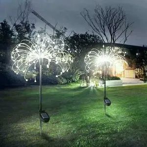 Waterproof Solar Garden Fireworks outdoor night light，garden Lamp decoration for courtyard, lawn, roadside, poolside, etc.