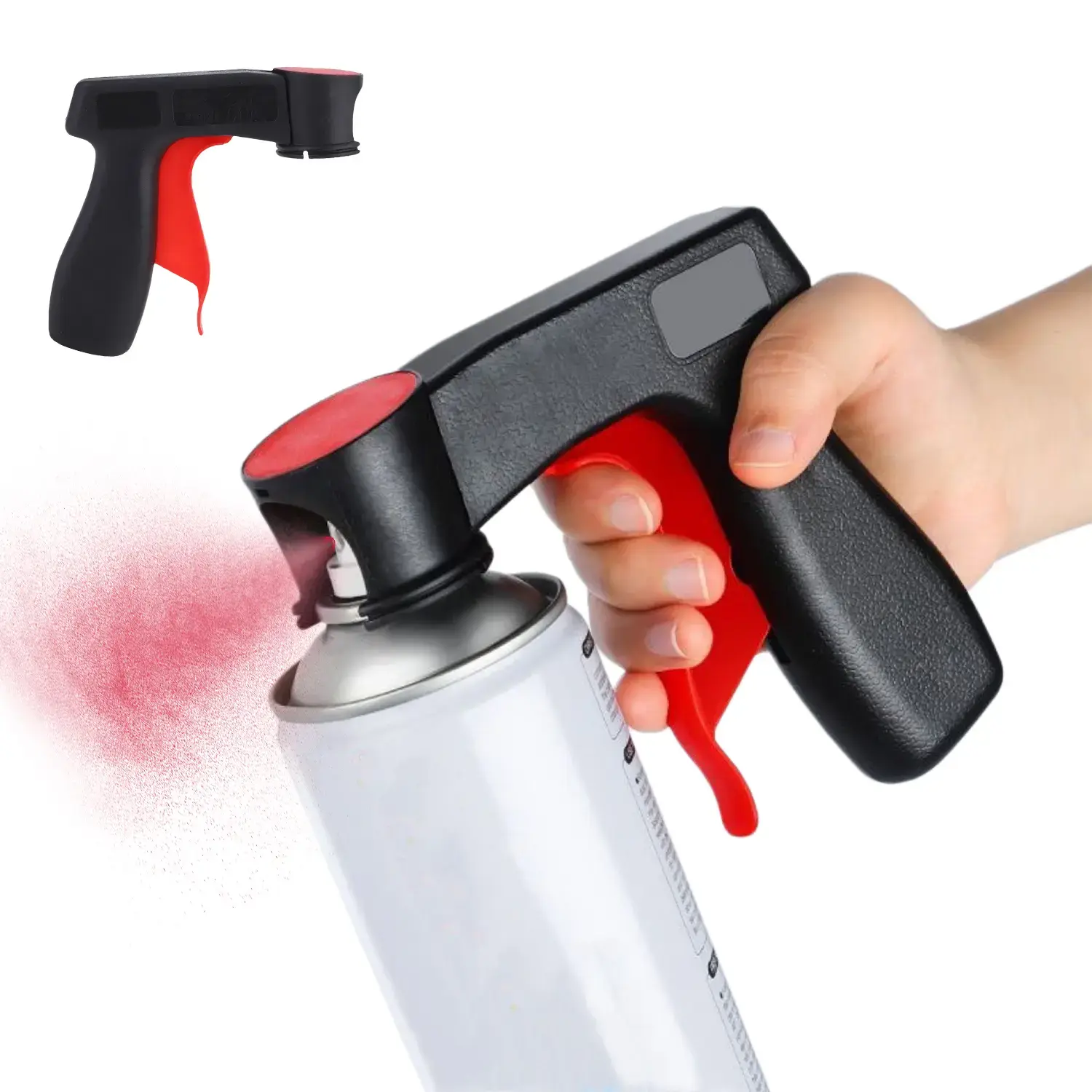Portable Spray Gun Handle – Universal handheld grip for refinishing and recoloring tasks. Reusable and easy to install/remove; ideal for automotive spray painting, adhesives, lubricants, DI Ymulti use tools projects, and more.