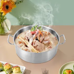 11 Qt Stock Pot,Stainless Steel Large Kitchen Soup Cookware with Glass Lid,Lightweight Cooking Pot for Stew, Simmering, Soup, Commercial Home Practical Cooking Cookware