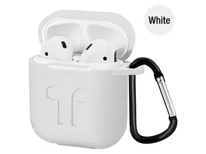 Airpod Protective Case, Precision Size, 3mm skin, 360 protection, metal Keychain hook, for Airpods 1 & Airpods 2