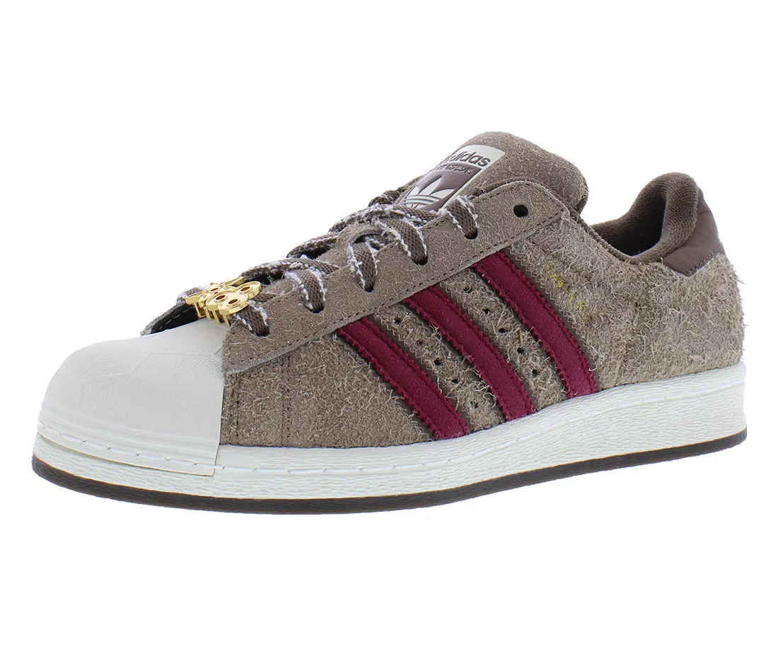 Adidas Shelltoe Suede Sneaker for Men, TMNT x Splinter Edition Athletic Trainer, Low-Top Sports Shoes, Footwear, Casual, Lace-Up, Splinter Logo, Tmnt Collab, Sporty Chic