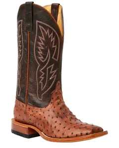 Horse Power Men's Men'S Boot Barn Ostrich Print Tall Western Broad Square - Hp1203