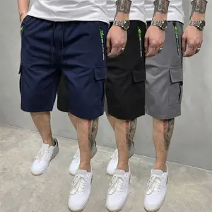 men's cargo shorts Men’s 3-pack summer American vintage cargo shorts with multiple pockets; mid-rise, loose fit, versatile, breathable, quick-drying casual bermuda shorts suitable for outdoor activities, commuting, and practical home offic, Menswear, Casu