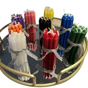 Set of 10 Chime Candles | Mini Altar Candles | Prayer Candles